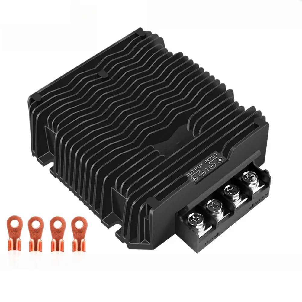 100A Voltage Reducer 24V To 12V Converter For Off-road Vehicle Upgrades 97.3 Conversion Efficiency Overcurrent for protection