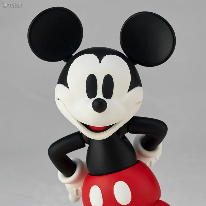 Kaiyodo genuíno revoltech anime figura filme revo mickey no.013 1936 figura de ação brinquedos para meninos crianças presente modelo colecionável