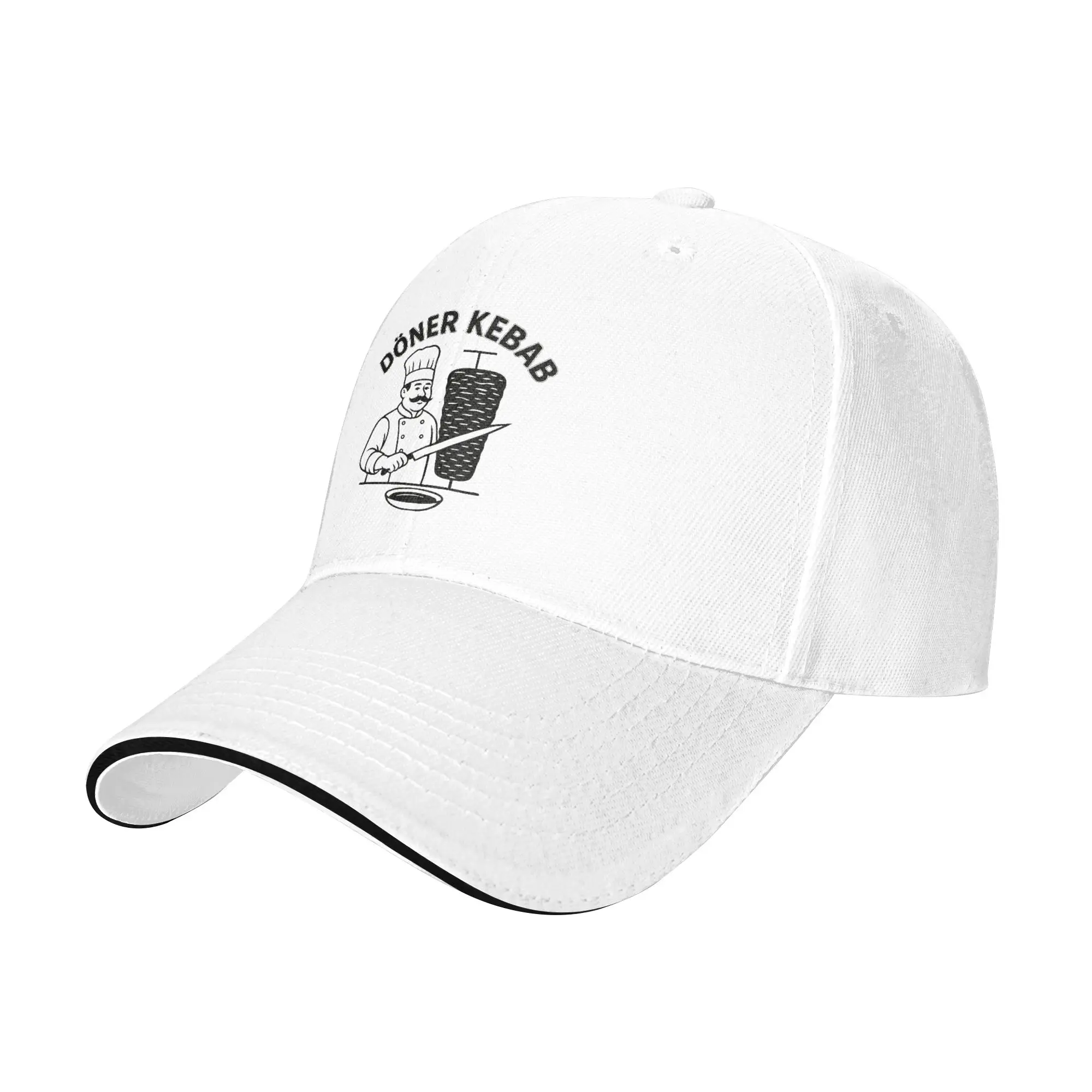 Doner Kebab Lustig Grill Master Foodie Sandwich Baseball Cap Fashion  for Men Women Polyester Sun Cap Fishing Adult Hat