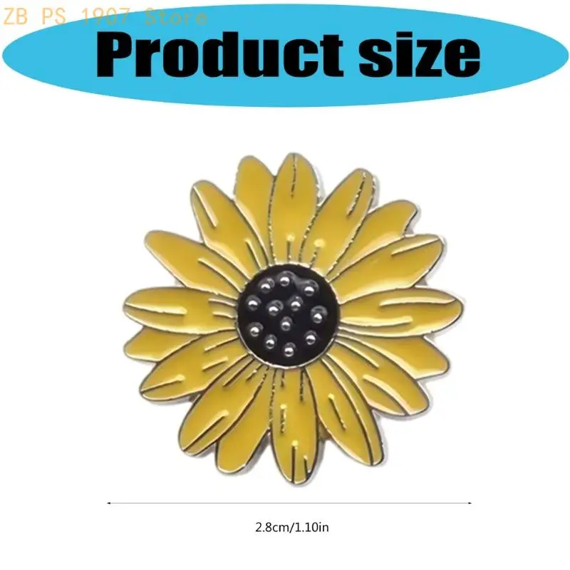 دبوس أزياء زهري، معدن قوي مقاوم للتآكل، هدية أنيقة يمكن ارتداؤها 55KA