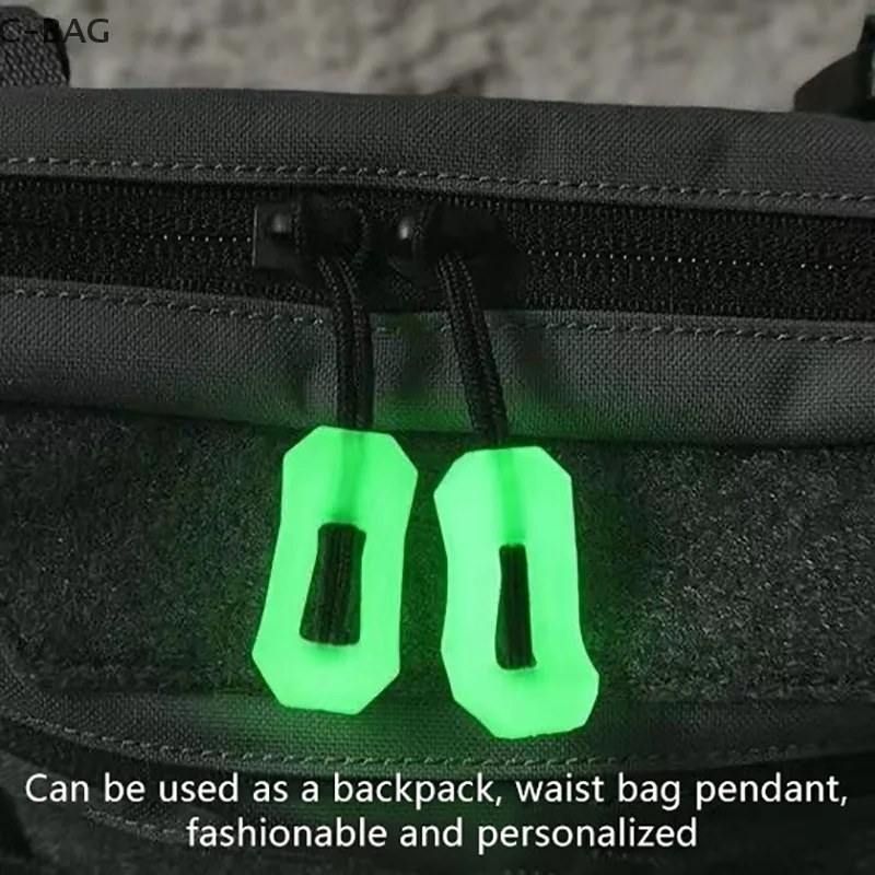 

Anti-loss Rope Buckle Pendant, 2/5/10Pcs Outdoor Tent Backpack Pull Ring, Luminous Travel Bag Zipper, Replacement Anchor Rope.