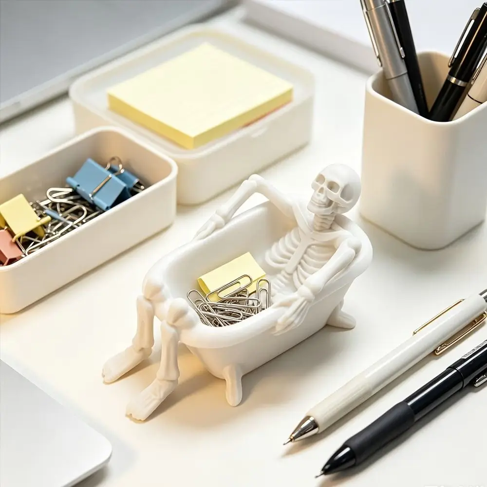 Well-Made Resin Storage Tray Smooth Surface Solid Resin Material Trinket Organizer Freestanding Design Sturdy Construction