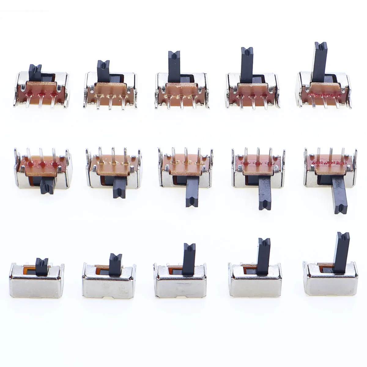 20/50/100/200 Stück SK12D07VG SK12D07 Kippschalter 3PIN PCB 1P2T EIN-AUS Griff Miniatur-Schiebeschalter Seitenknopf Höhe 2/3/5/6/7mm – Detail 6