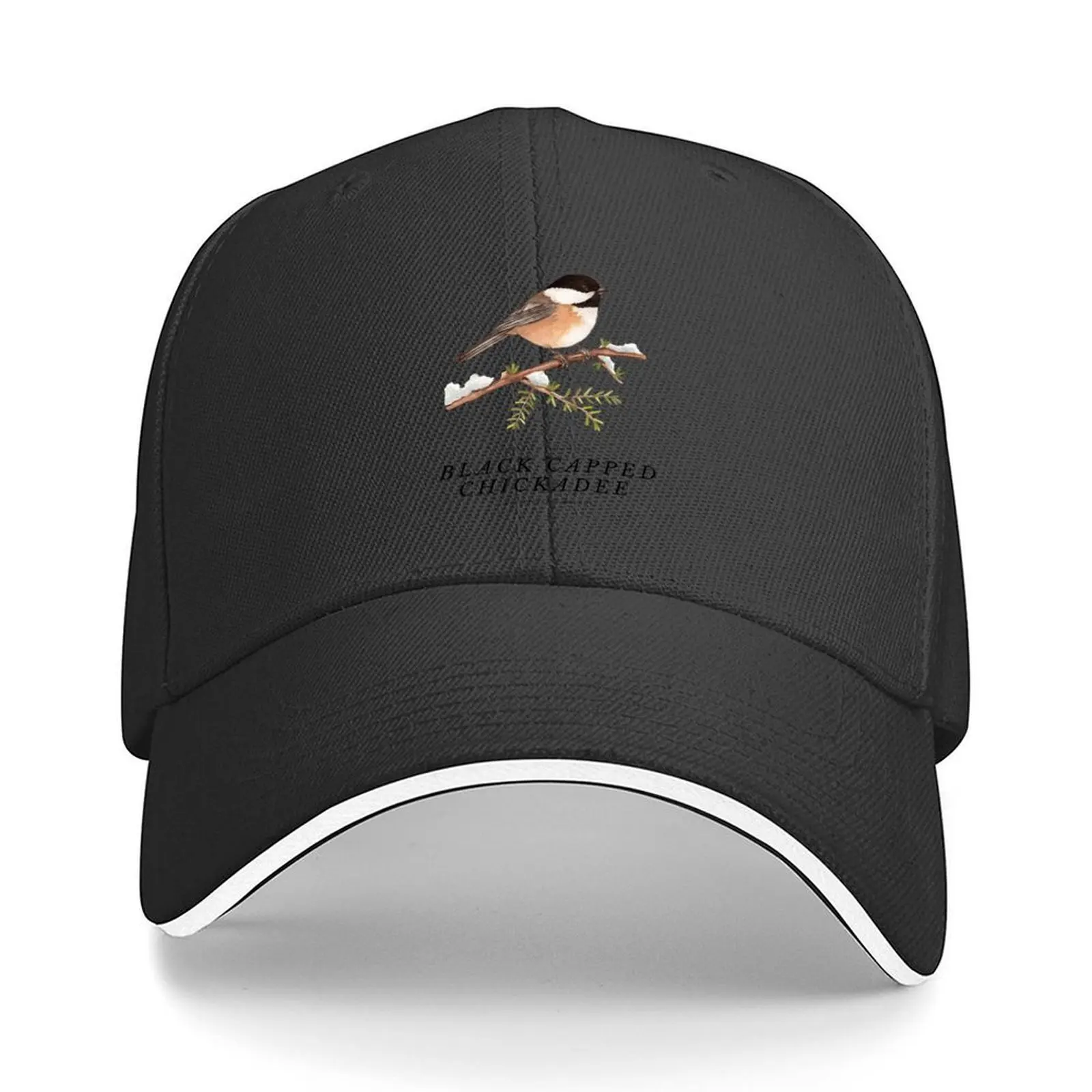 

Black capped chickadee, Ornithology Design Baseball Cap Funny hats Beach Bag cute Hip Hop Baseball Men Women's