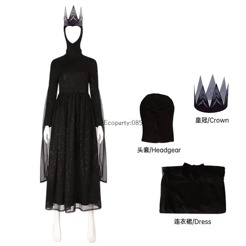 Cosplay Snövit Ond Drottning Kostym Kostymer Halloween Karneval Cosplay Ond Drottning Klänning Set Mode Scenframträdande Kostymer 6 best sales ond drottning kostym - №6