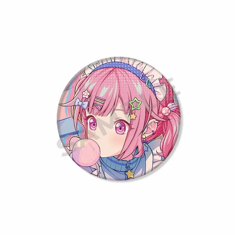 Project SEKAI Cartoon Girl Otori Emu Badge Wonderlands×Showtime Tinplate Round Brooch Pins Bag Shirt Accessories Cartoon Pin