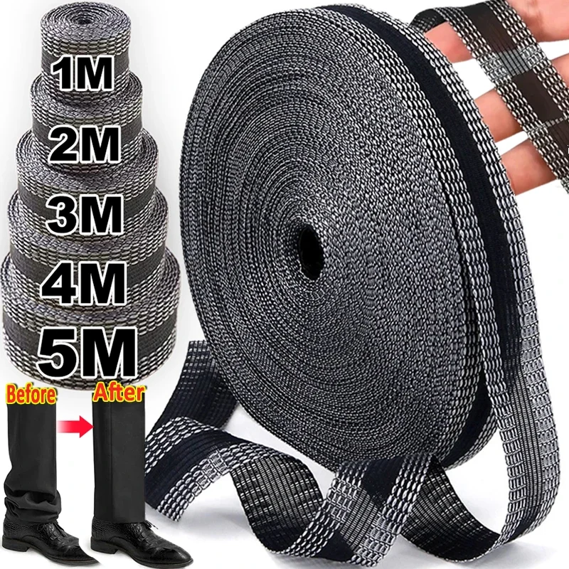 

1/5M Self-Adhesive Pant Paste Tape for Pants Edge Shorten Trousers Patch Clothing Iron-on Hem Fabric Tape DIY Sewing Supplies