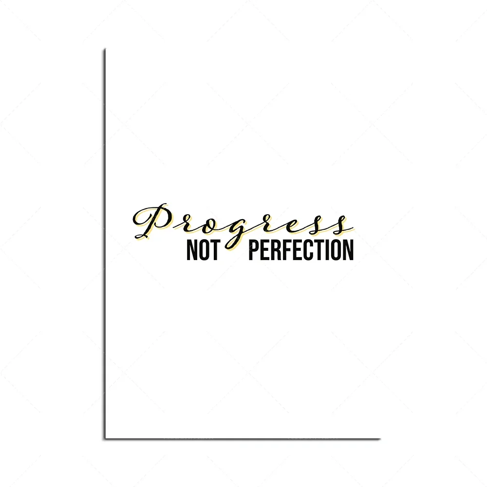 Recovery-spiritual art poster-work hard because you are worth-you are stronger-progress instead of perfection-once a day