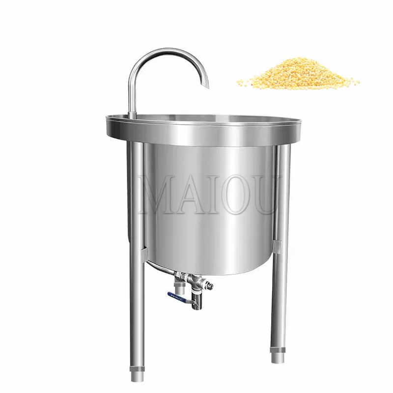 Stainless Steel 25kg Automatic Water Pressure Circulating Rice Washing Machine