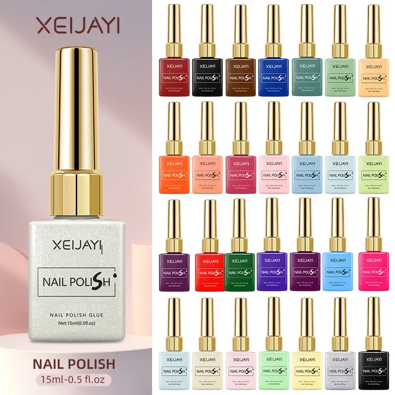 XEIJAYI-esmalte de Gel para uñas, barniz semipermanente para Base y capa superior, 60 colores