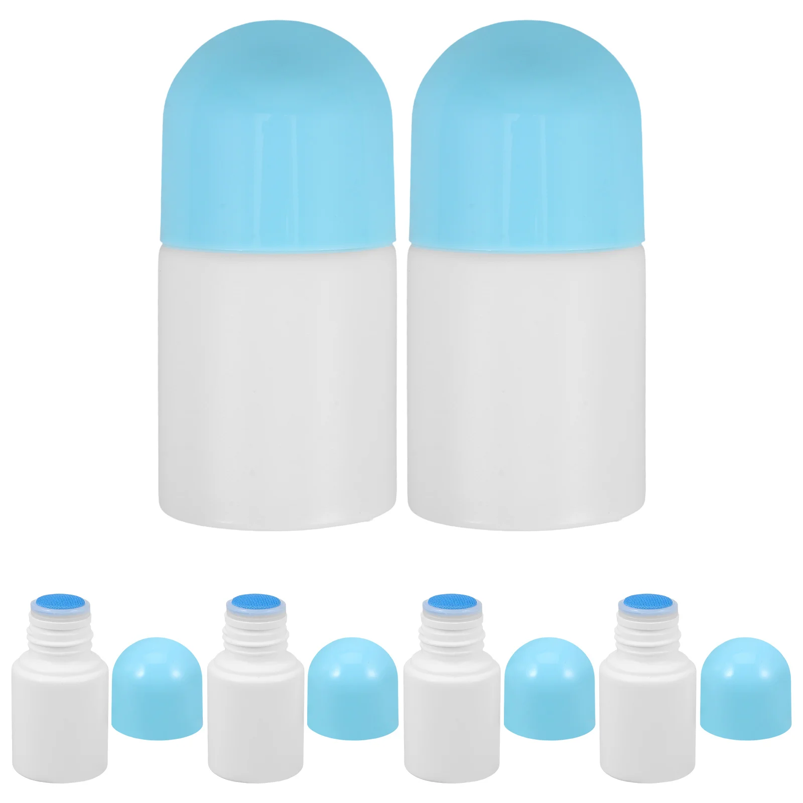 

6 Pcs Smear Medicine Bottle Sponge Sub Bottles Liniments Applying Filling Head Applicator for Liquid Plastic Travel Small Empty