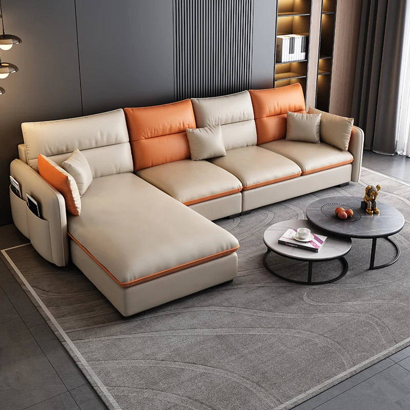 

Modern Aesthetic Living Room Sofa, Soft Space Saving Design, European Style Lounge Furniture