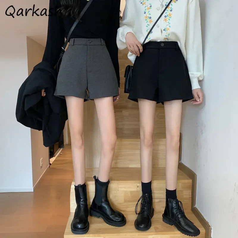 

Шорты женские Friends Fit Empire Простые осенние повседневные однотонные шикарные шорты для отдыха в корейском стиле Минималистичная уличная одежда для отпуска 3XL Ulzzang