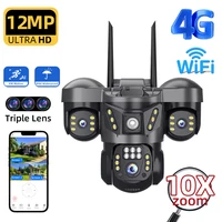 Cámara WiFi 15MP 6K PTZ triple lente