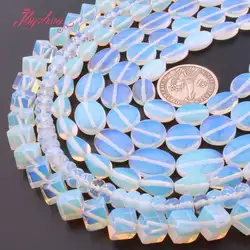 Natural Opal Stone Beads Oval Coin Loose Spacer Diy Strand 15Inch For Jewelry Making Necklace Bracelat Free Shipping