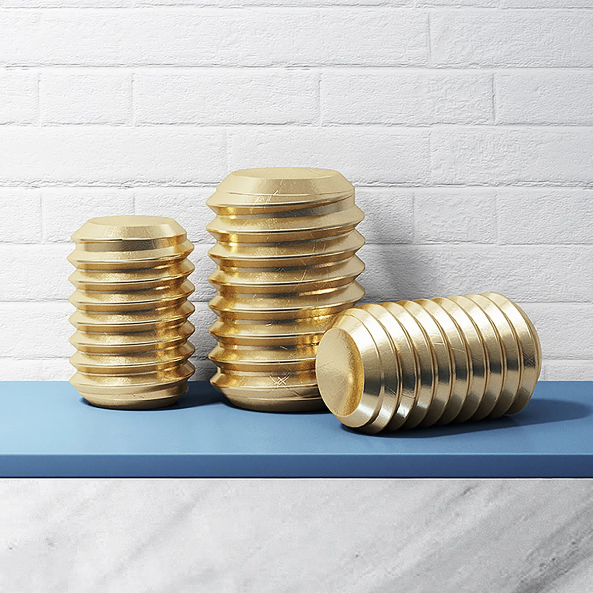 Metric Screw e Headless Hexagon Socket Set, Brass Bolts, M2M3M4M5M8-M12