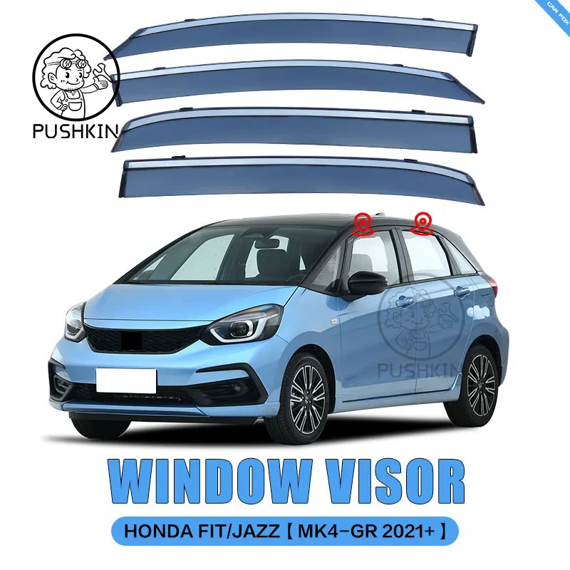 

Козырек для окон для HONDA FIT JAZZ GE GK GR 2001-2023