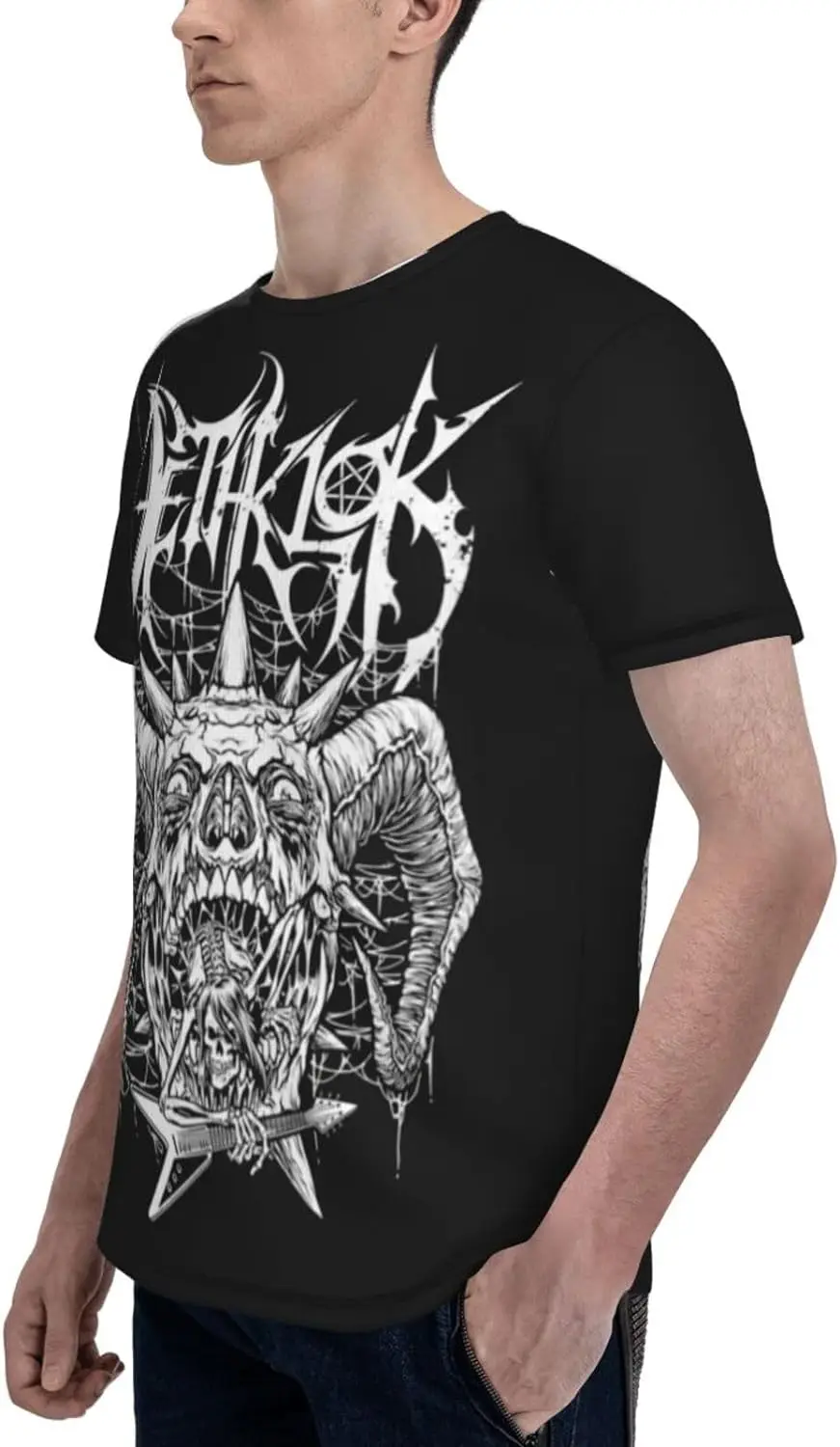 Camiseta Dethklok, camiseta a la moda para hombre, camisetas de manga corta con cuello redondo de verano