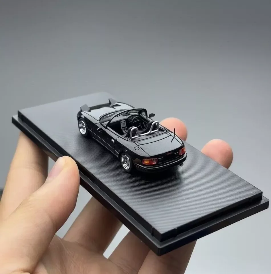 MX5 EUNOS ROADSTER BLACK 1:64 SCALE BY MICROTURBO  Car Collection Limited Edition Hobby Toys