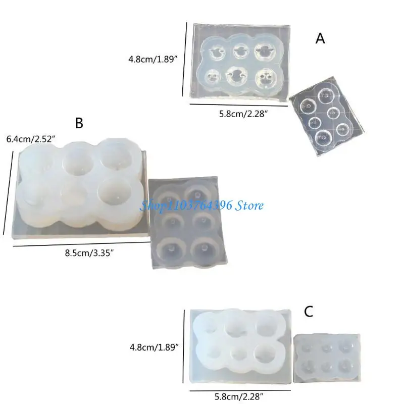قالب قلادة من السيليكون للراتنج أدوات المجوهرات الاكريليك القرط قلادة قلادة الراتنج قالب قالب الصب صنع المجوهرات