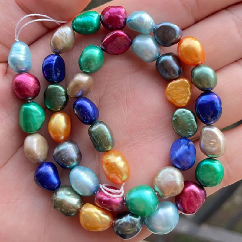 Natural Freshwater Pearl Stone Beads Multicolor Freeform DIY Necklace Bracelat Strand 15 Inch For Jewelry Making Free Shipping