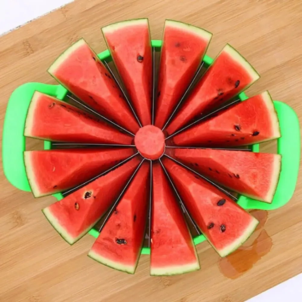 Manual Watermelon Slicers Cutter Stainless Steel Creative Labor-Saving Fruit Slicing Tool Large Fruit Dividers Kitchen Gadgets