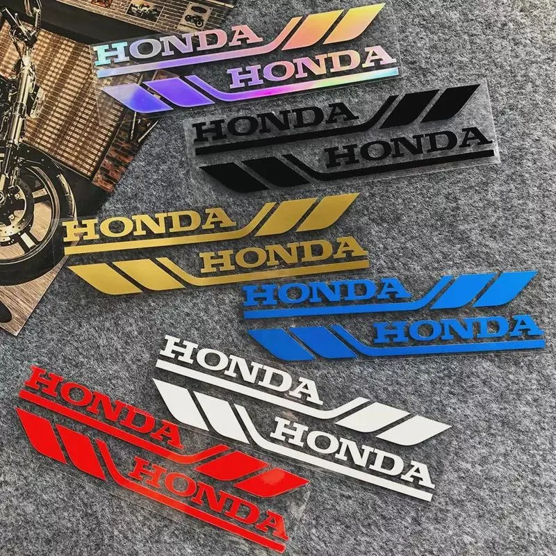 Pegatinas Decorativas para Espejos Retrovisores de Motocicleta Sundiro Honda RX125Fi NS125LA, Calcomanías con Letras HONDA, Adhesivos Decorativos Amortiguadores