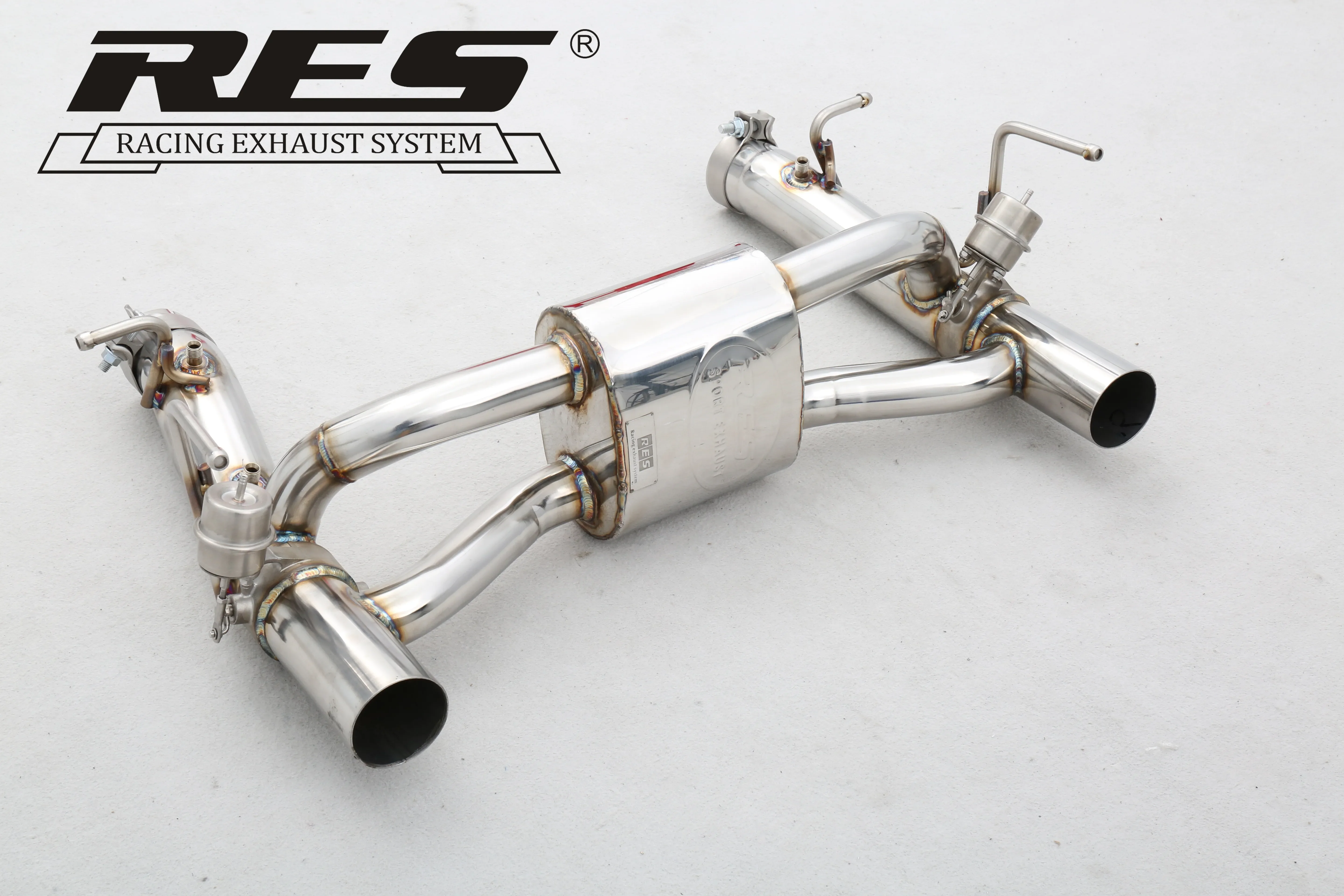 High Performance Racing Stainless Steel 304 OEM Valve Muffler Exhaust System For Ferrari F8