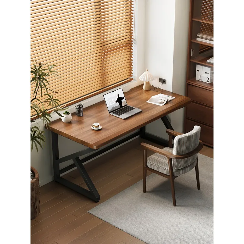 

Double-sided colored solid wood desk, household computer desk, antique table