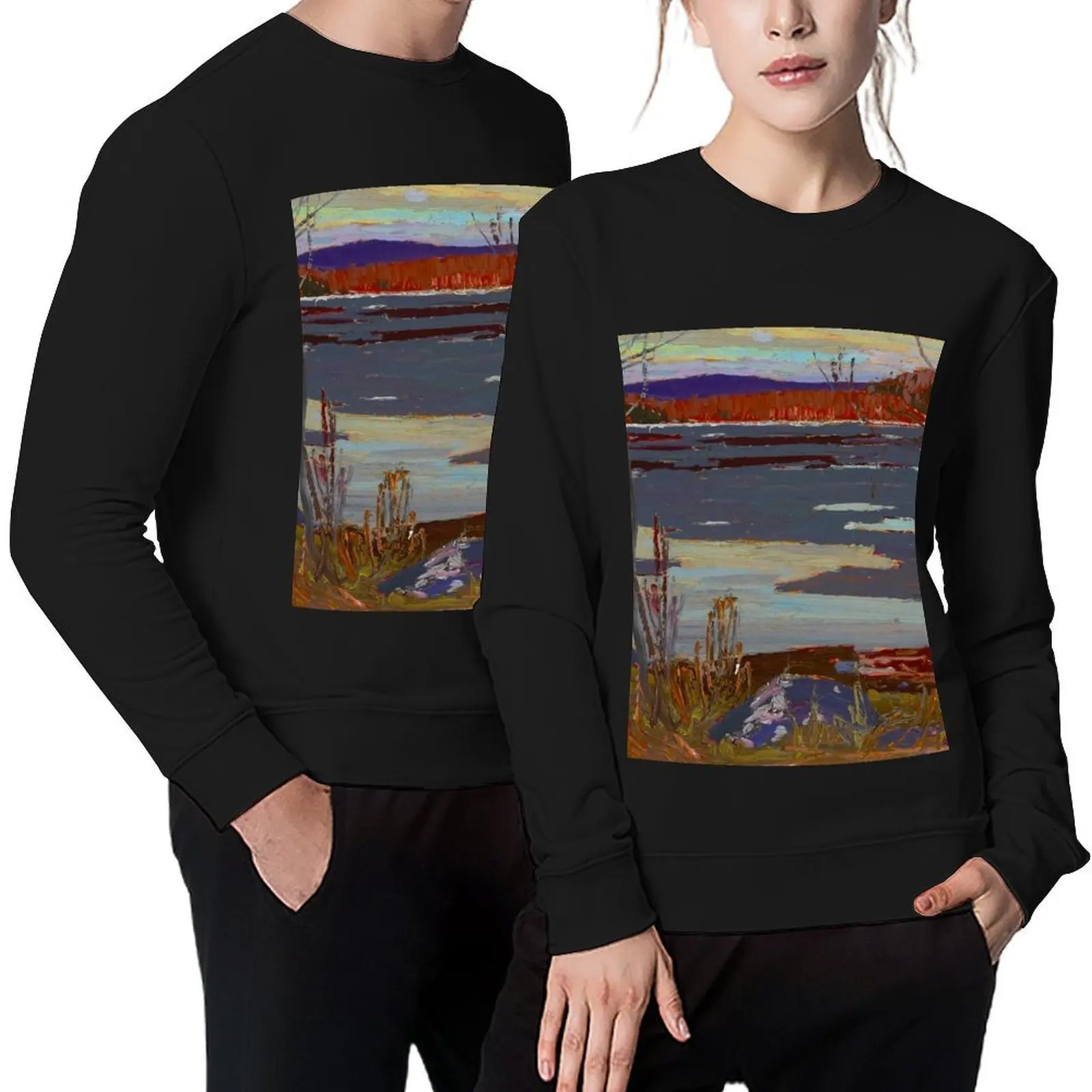

Tom Thomson River c. 1915 Canadian Landscape Artist Pullover men's winter sweater tracksuit men's sweat-shirt set pullover