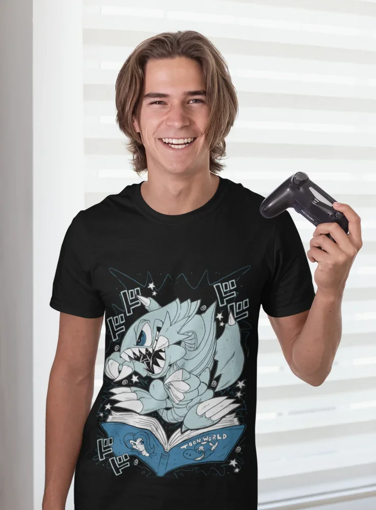 T-shirt Yu-Gi-Oh Anime YGO, T-shirt doux, Yeux bleus, Dragon blanc, Toutes tailles