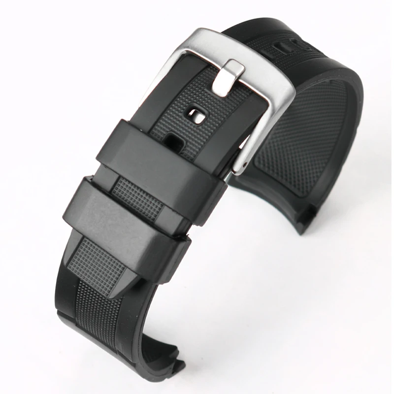 EFR-303 Silicone Rubber Watchband 22mm For Casio 5468 EDIFICE EFR-304 EFR-516PB EFR-516 Bracelet Waterproof Sport Watch Strap view 6