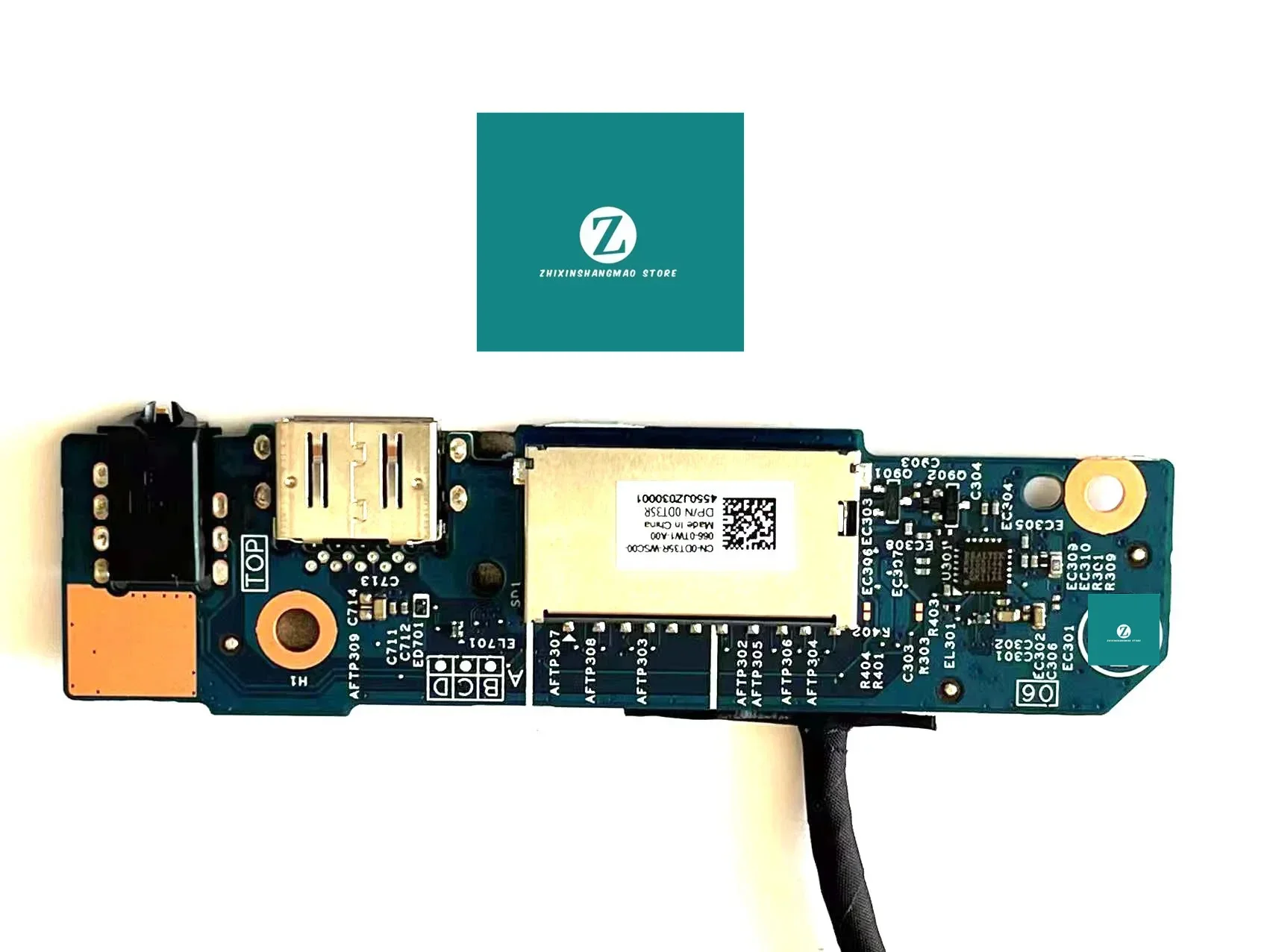 ケーブル付き純正usbオーディオカードリーダーボード、dell-inspiron-14-5400、0dt35r-dt35r、2in-1