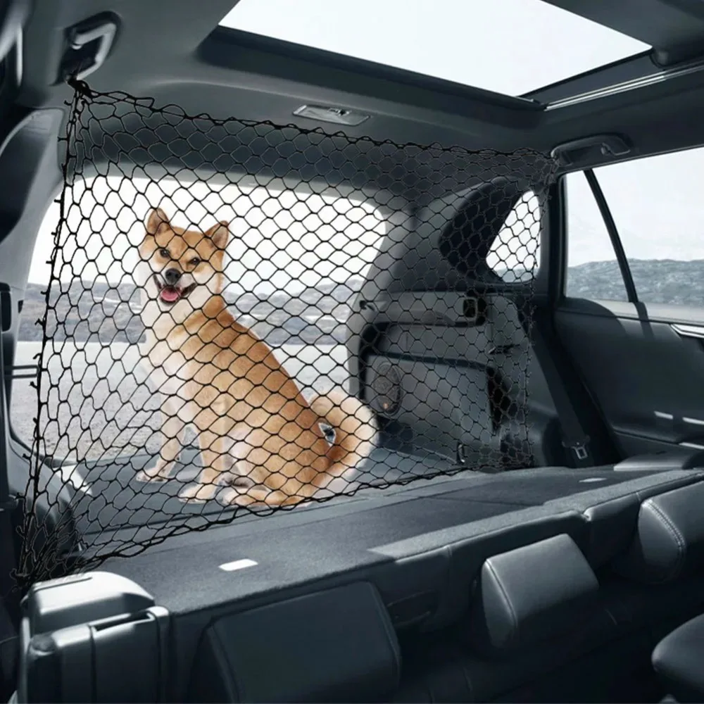 

Car Trunk Fence Pet Dog Isolation Protective Net Sturdy Durable Elastic Isolation Nets Pets Safety Fence for Any Vehicle