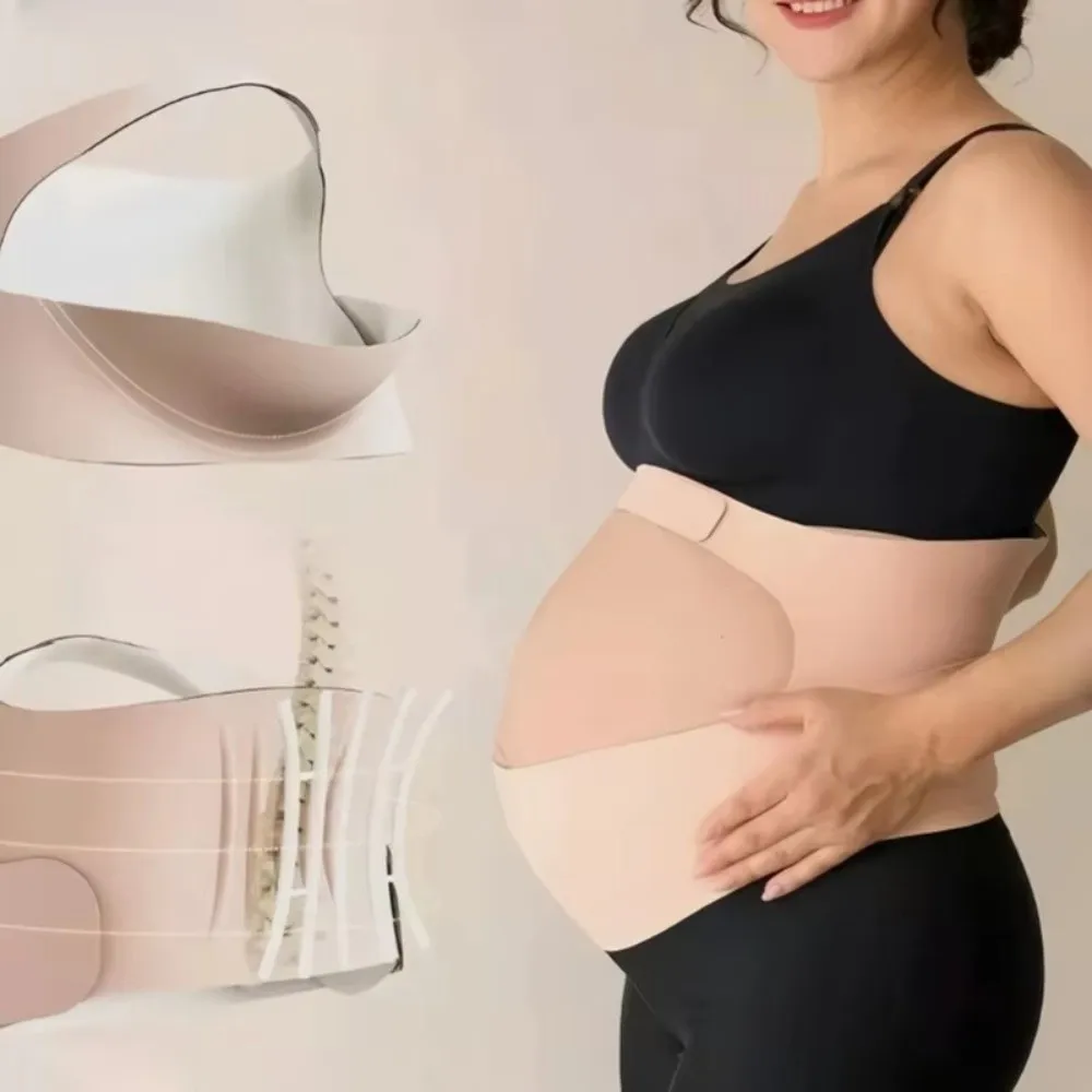 New One-Piece Maternity Belt Waist Care Adjustable Back Clothes Belt Thin Maternity Abdomen Brace Protector Maternity Use