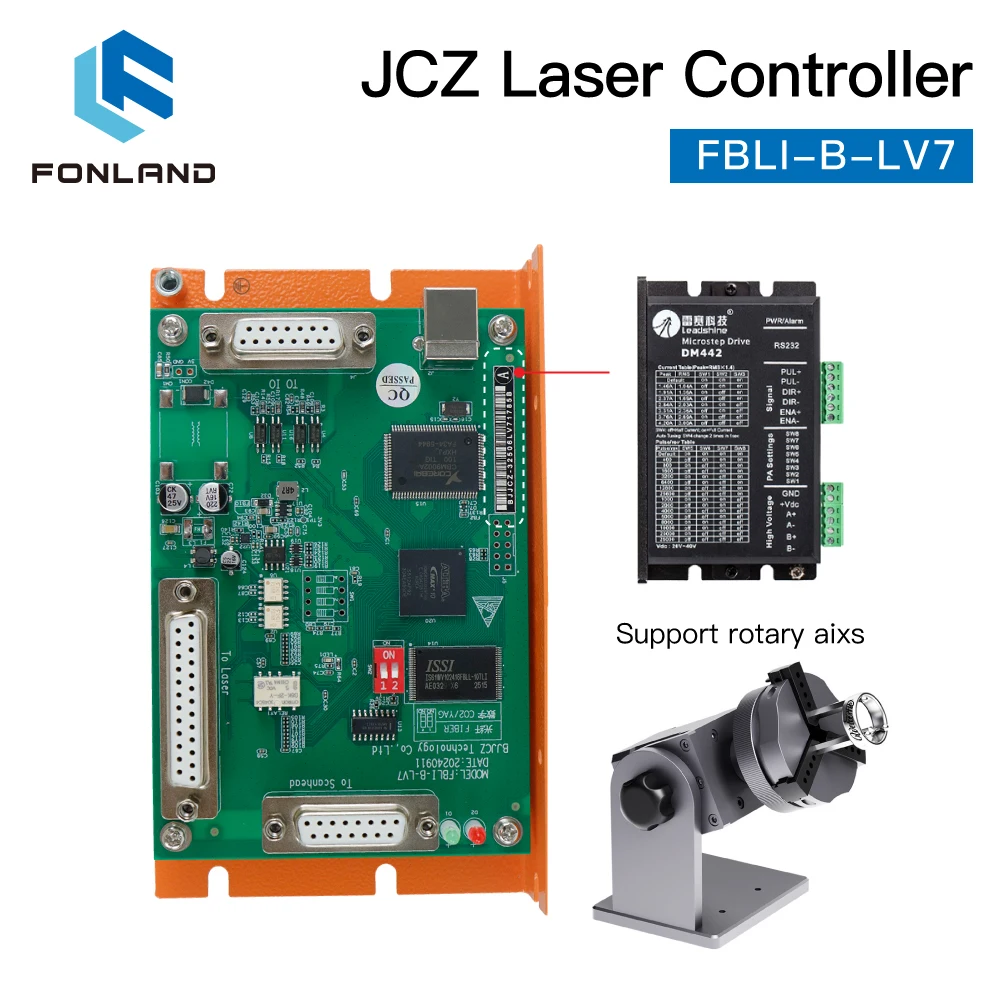 Original JCZ Laser Marking Machine Controller Card FBLI-B-LV7 Ezcad for Fiber Marking Machine IPG Raycus MAX