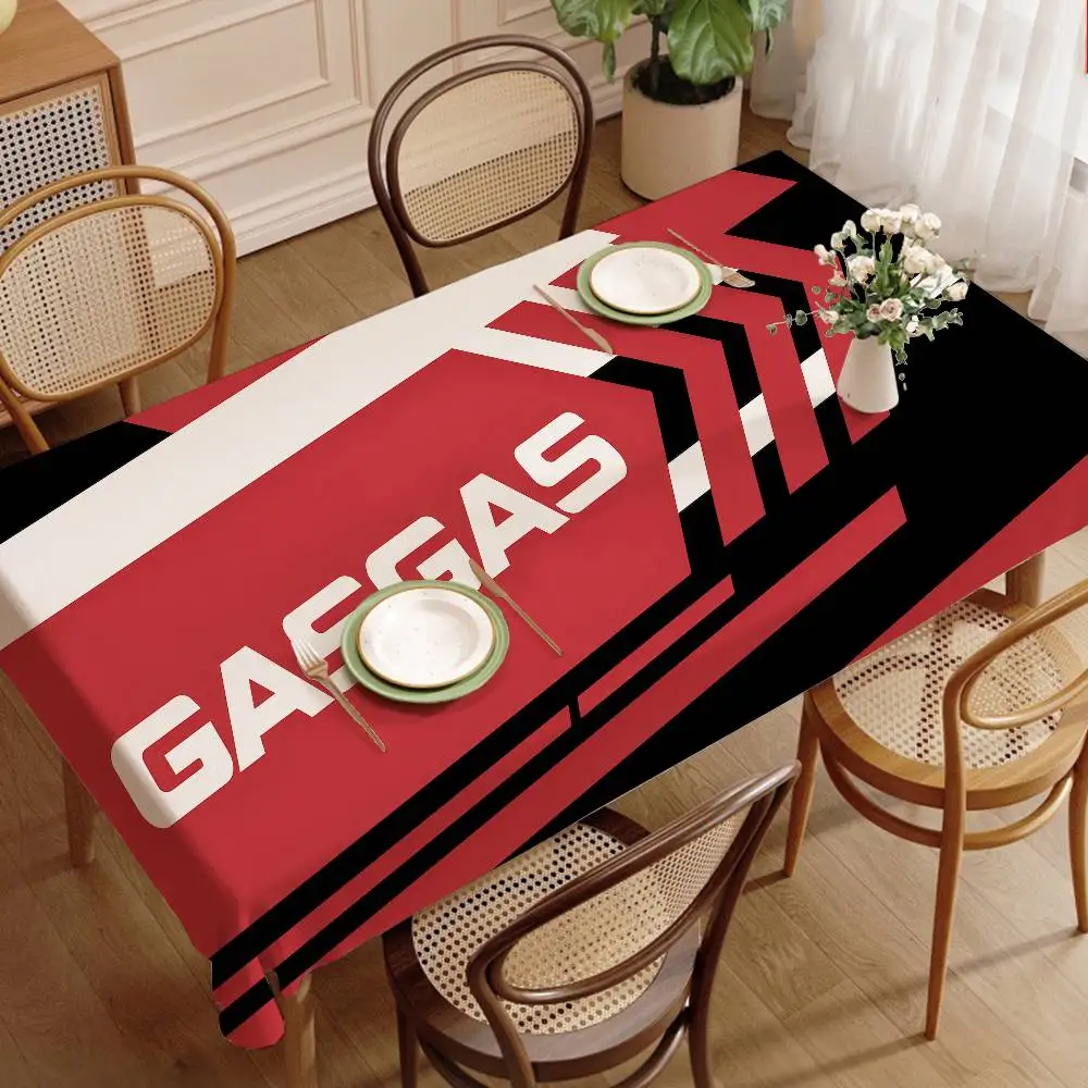 G-GasGas M-Motor Rectangle Waterproof Tablecloth Party Decor Farmhouse Kitchen Dining Table Cloth Wedding Decorations