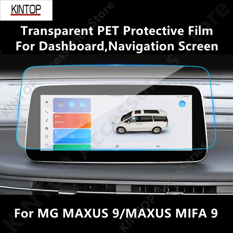For MG MAXUS 9/MAXUS MIFA 9 Dashboard,Navigation Screen Transparent PET Protective Film Anti-scratch Repair Film Accessory Refit