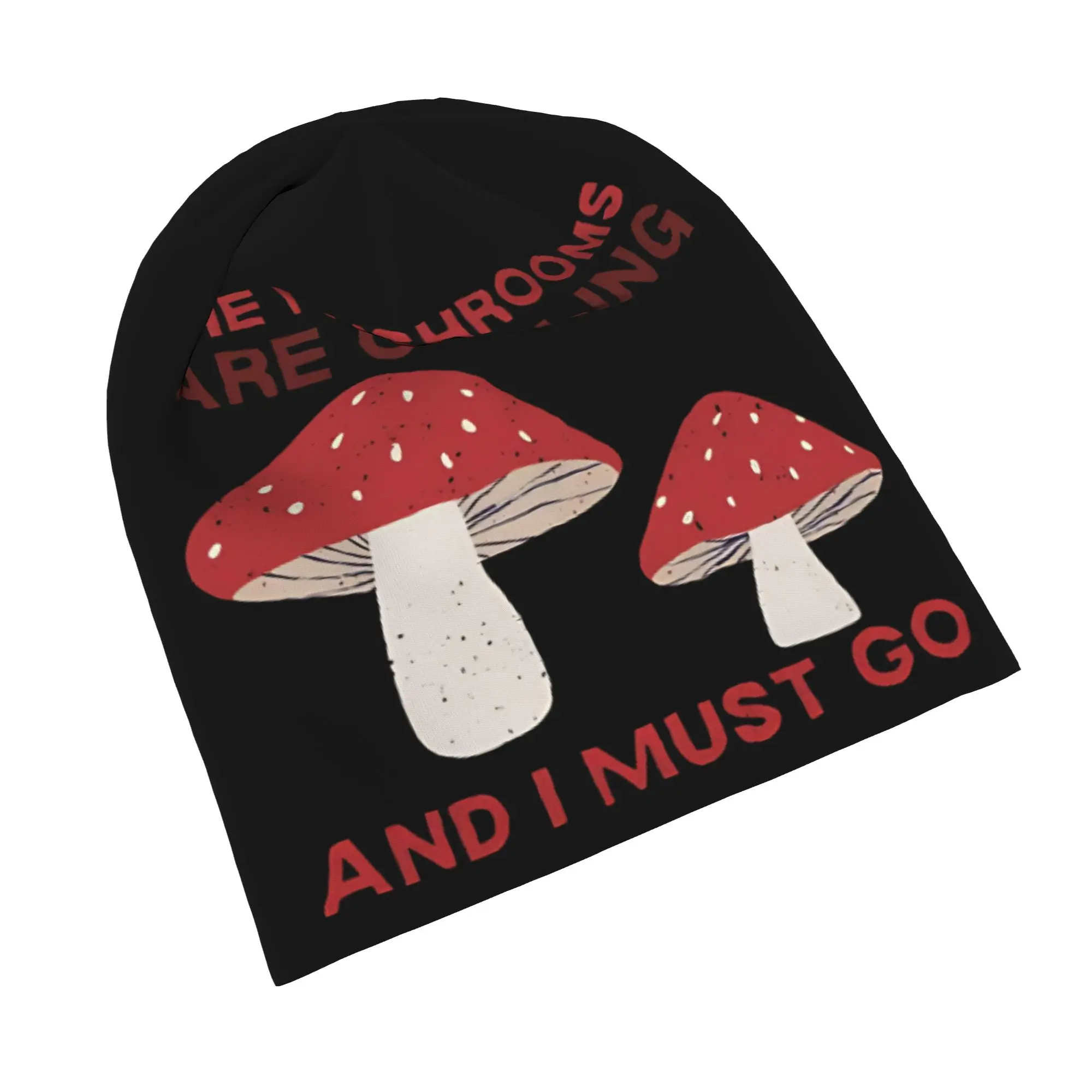 Mushrooms Are Calling Beanie Cap for Men Women Streetwear  Cooling Skull Cap Sweat Wicking for Hiking