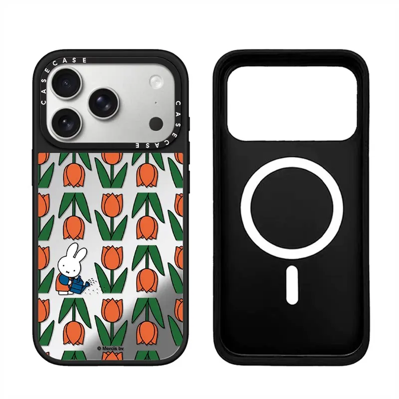Kawaii Miffy 70th Anniversary Rabbit Head MagSafe Magnetic Phone Case Cute Trendy Shockproof Shell For iPhone 17promax 16 15 14