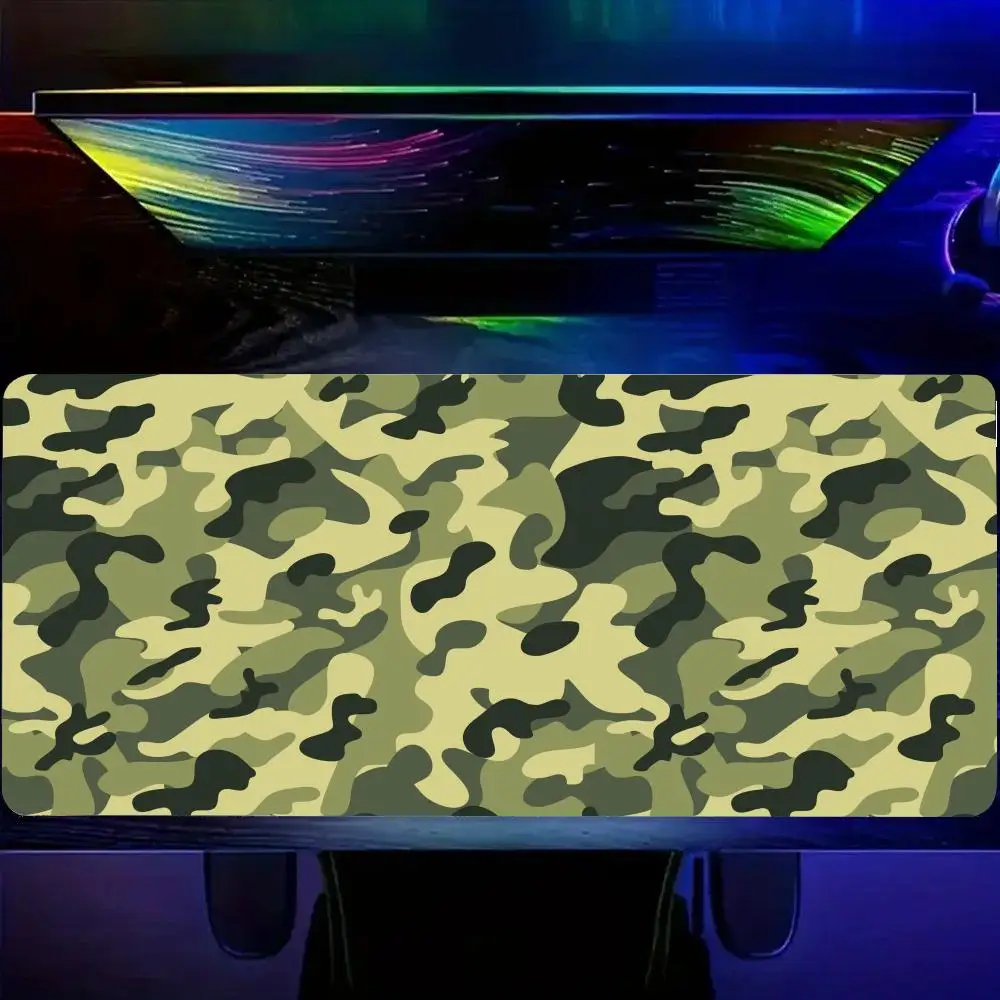 

Geometric Camouflage Colorful Mouse Pad Desk Mat Large Non-slip Anti-fray Keyboard Ergonomic Office Rubber PC Home Custom