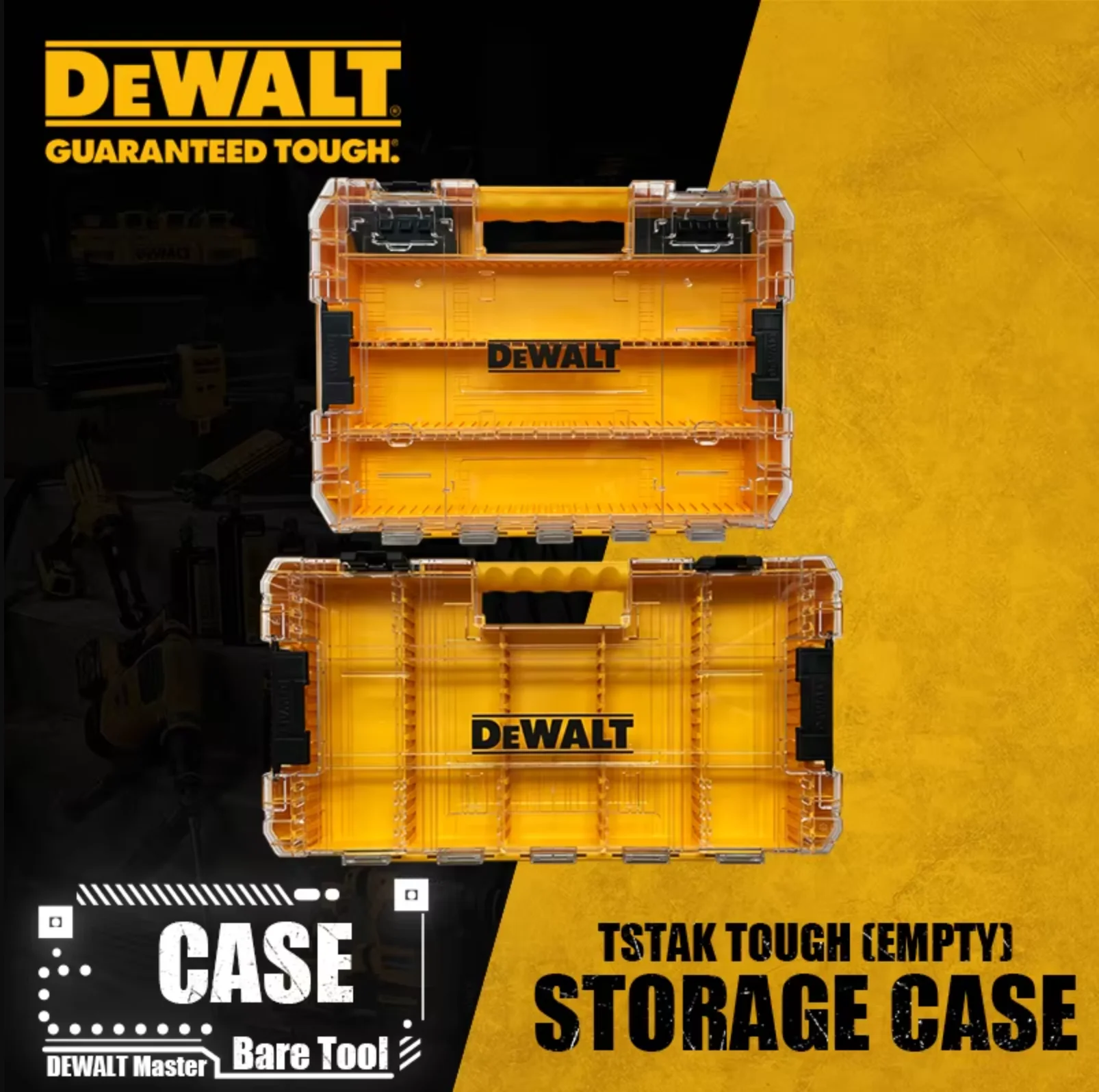 

Ящик для хранения запчастей DeWalt N542474 с встроенной системой штабелирования, прозрачный, для аксессуаров TSTAK и сверл