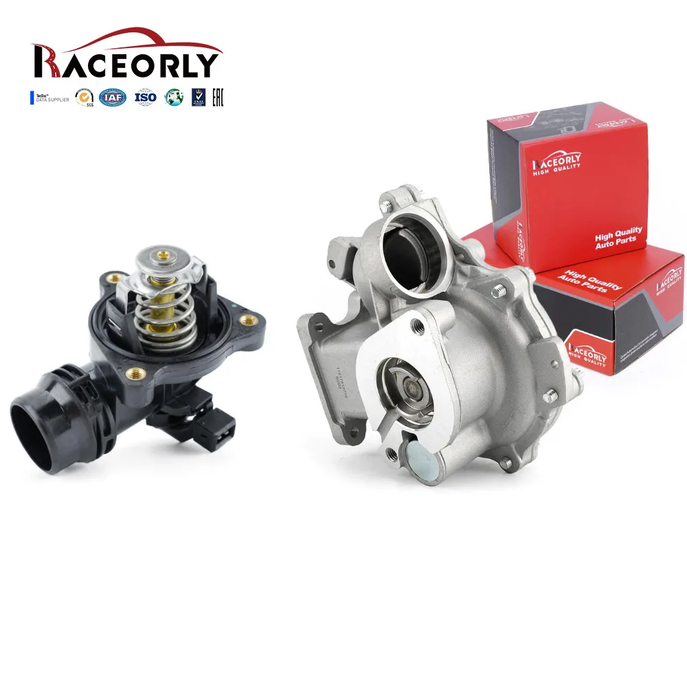 RACEORLY Bomba de agua y termostato del motor para BMW 12-15 Serie 3 X1 E90 E84 N46