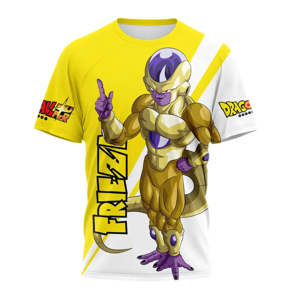

Summer New 3D Printed Cartoon Anime Dragon Ball Z Men's Round Neck T-shirt Women's Children's Street Fashion Cosplay Top