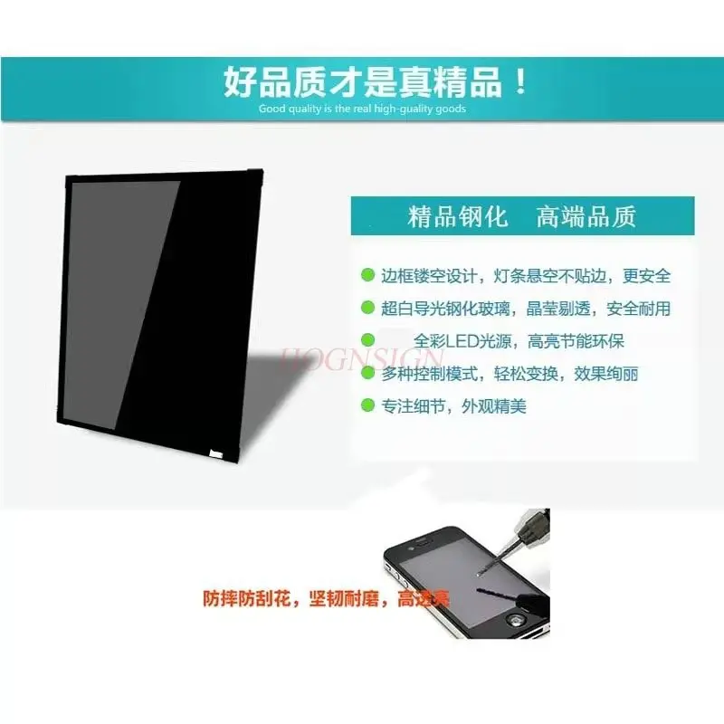 1pcs DIY hand drawn menu blackboard hanging wall style desktop fluorescent display board