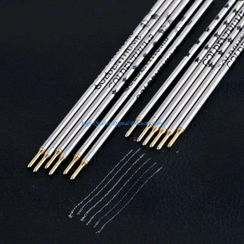 U2JE 100pcs for Mercury Metal Pipe Silver Refill Clothing Leather Cutting Positioning Special Mark Line Pen