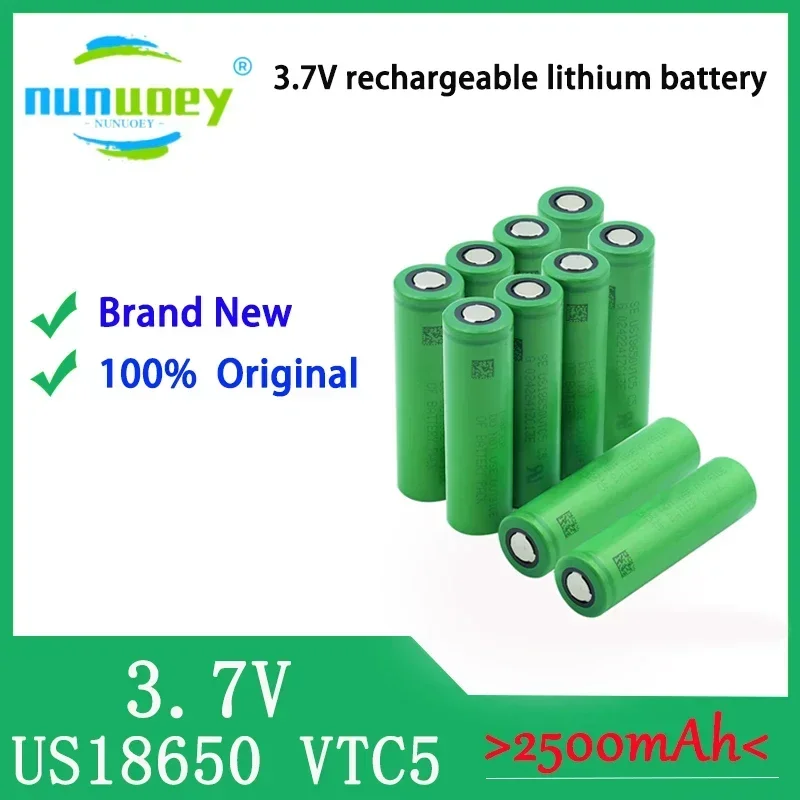 

By 2025, 100% original 186503.7V US VTC5 2600mAh can be used for Sony flashlight tool rechargeable battery replacement