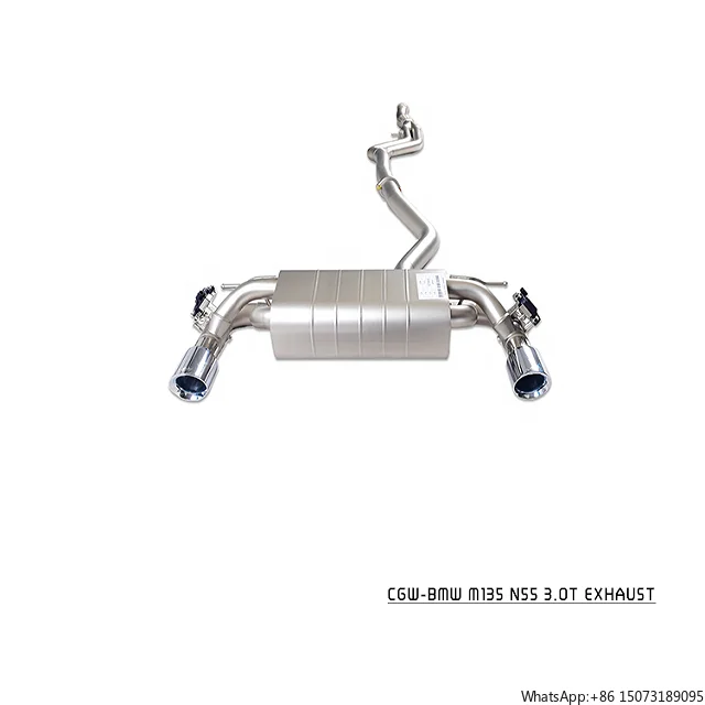Super Smooth Exhaust System Cat-back Muffler for M135 With Carbon Fiber Tips