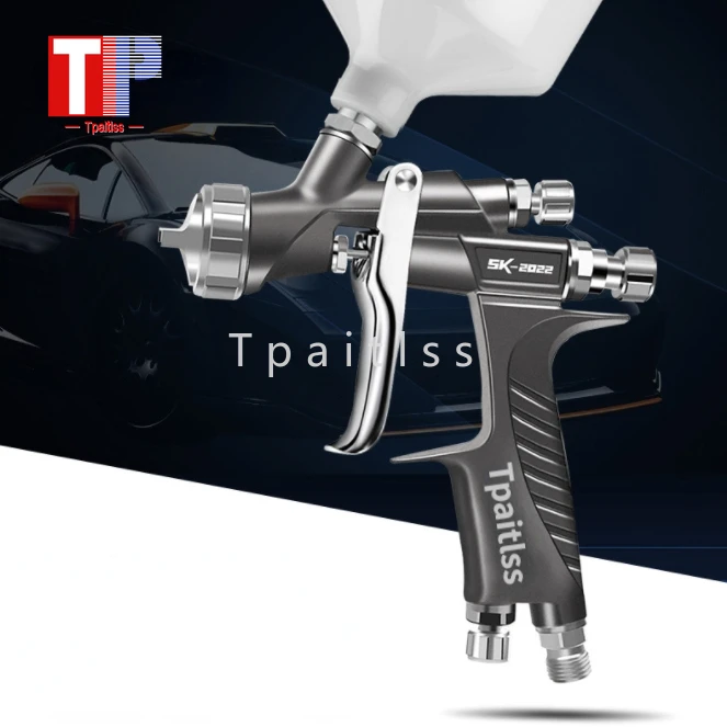 

Tpaitlss 1.3mm High Atomization Car Topcoat Varnish Water-based Paint Automobile Spray Gun Pneumatic Spray Gun