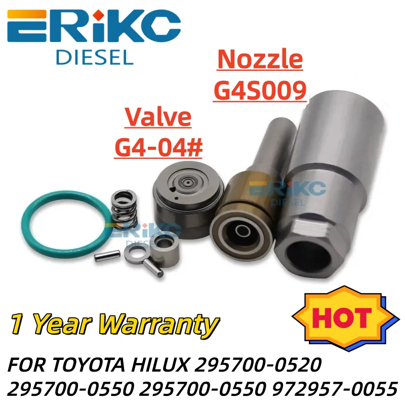 

Ремкомплекты форсунок 23670-0E010, КЛАПАН G4-04 # Форсунка G4S009 для Toyota Hilux 295700-0520 295700-0550 972957-0055